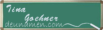 Tina Goehner Visitenkarte